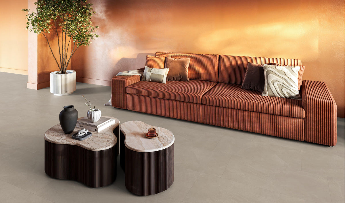FloorLife Stanmore Warm beige - Tegel 45 x 90 Plak PVC Dryback