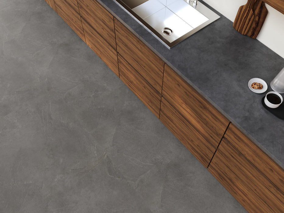 FloorLife Stanmore XL Dark grey - Tegel 90 x 90 Plak PVC Dryback
