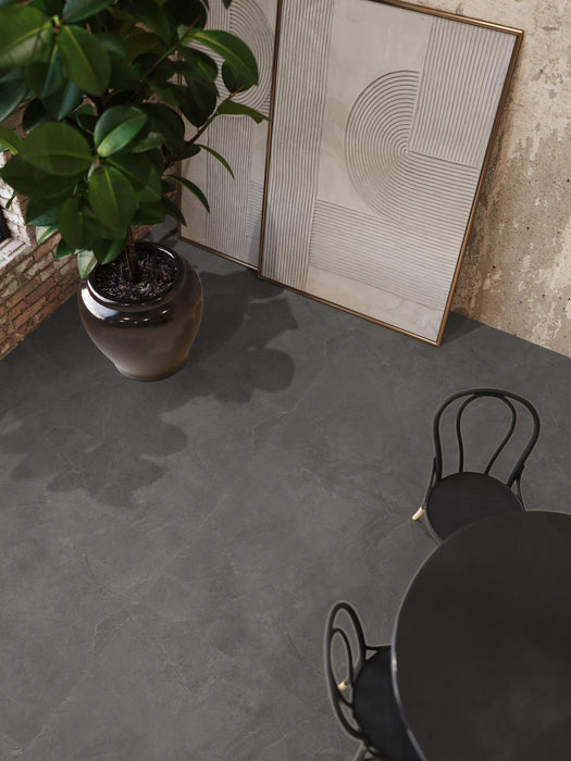 FloorLife Stanmore XL Dark grey - Tegel 90 x 90 Plak PVC Dryback