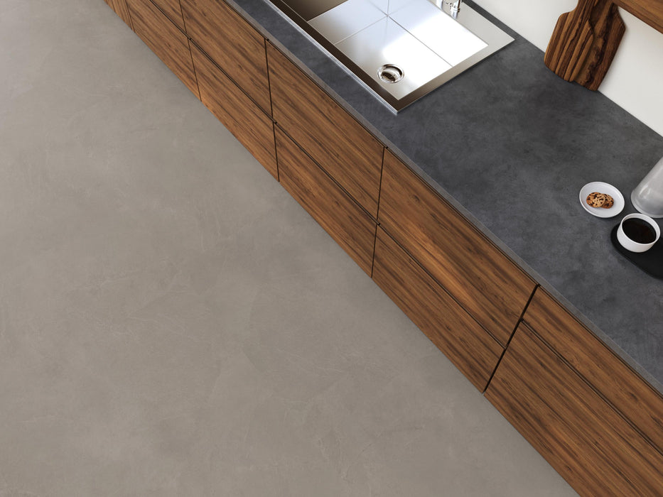 FloorLife Stanmore XL Warm grey - Tegel 90 x 90 Plak PVC Dryback