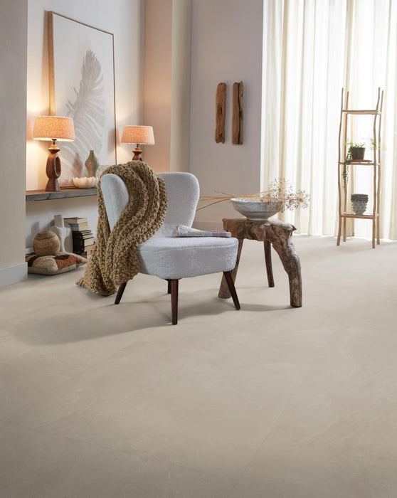 Ambiant Noveno XL Warm beige | Tegel 90 x 90 Plak PVC dryback
