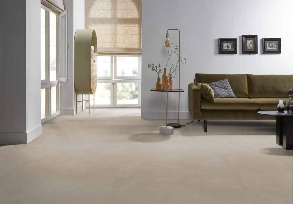 Ambiant Noveno XL Warm beige | Tegel 90 x 90 Plak PVC dryback