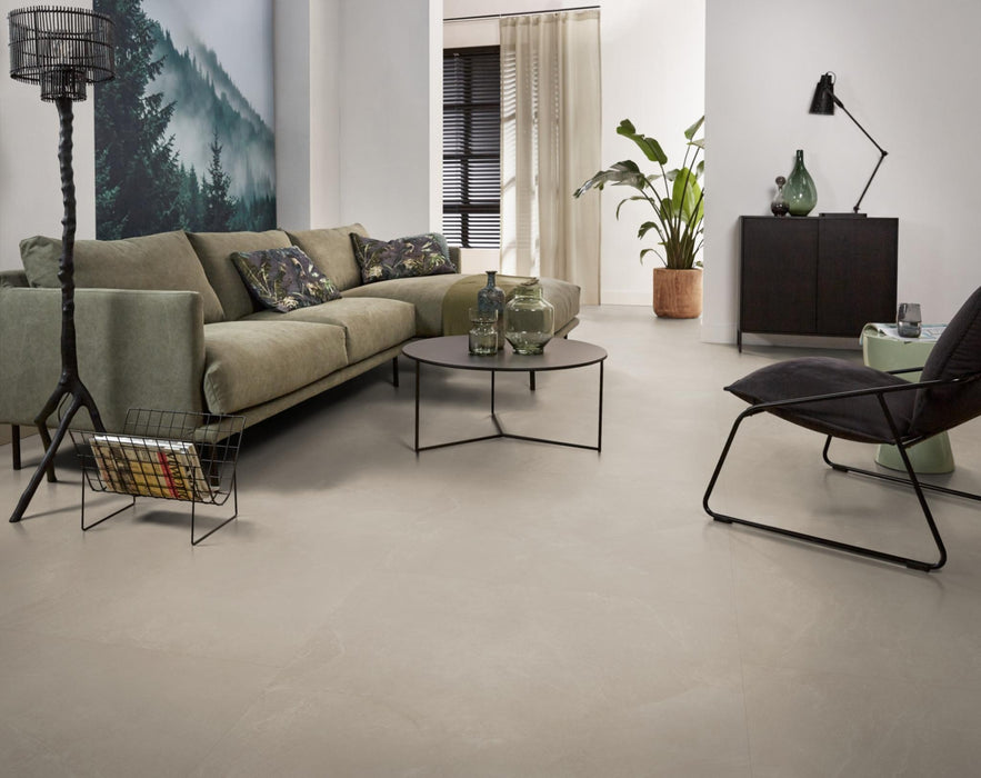 Ambiant Noveno XL Warm beige | Tegel 90 x 90 Plak PVC dryback