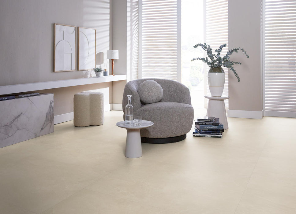 Ambiant Noveno XL Beige | Tegel 90 x 90 Plak PVC dryback