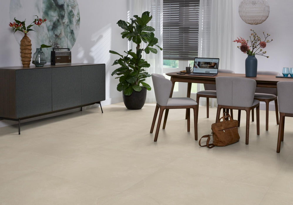 Ambiant Noveno XL Beige | Tegel 90 x 90 Plak PVC dryback