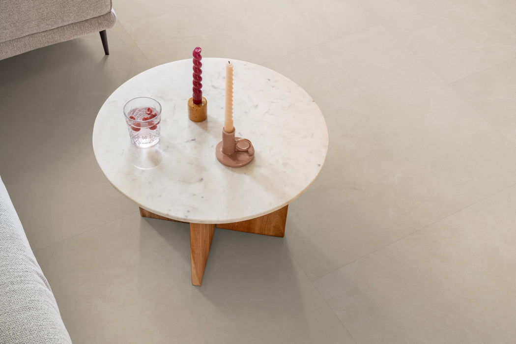 Ambiant Noveno XL Beige | Tegel 90 x 90 Plak PVC dryback