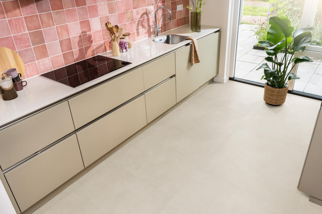 Ambiant Noveno XL Beige | Tegel 90 x 90 Plak PVC dryback