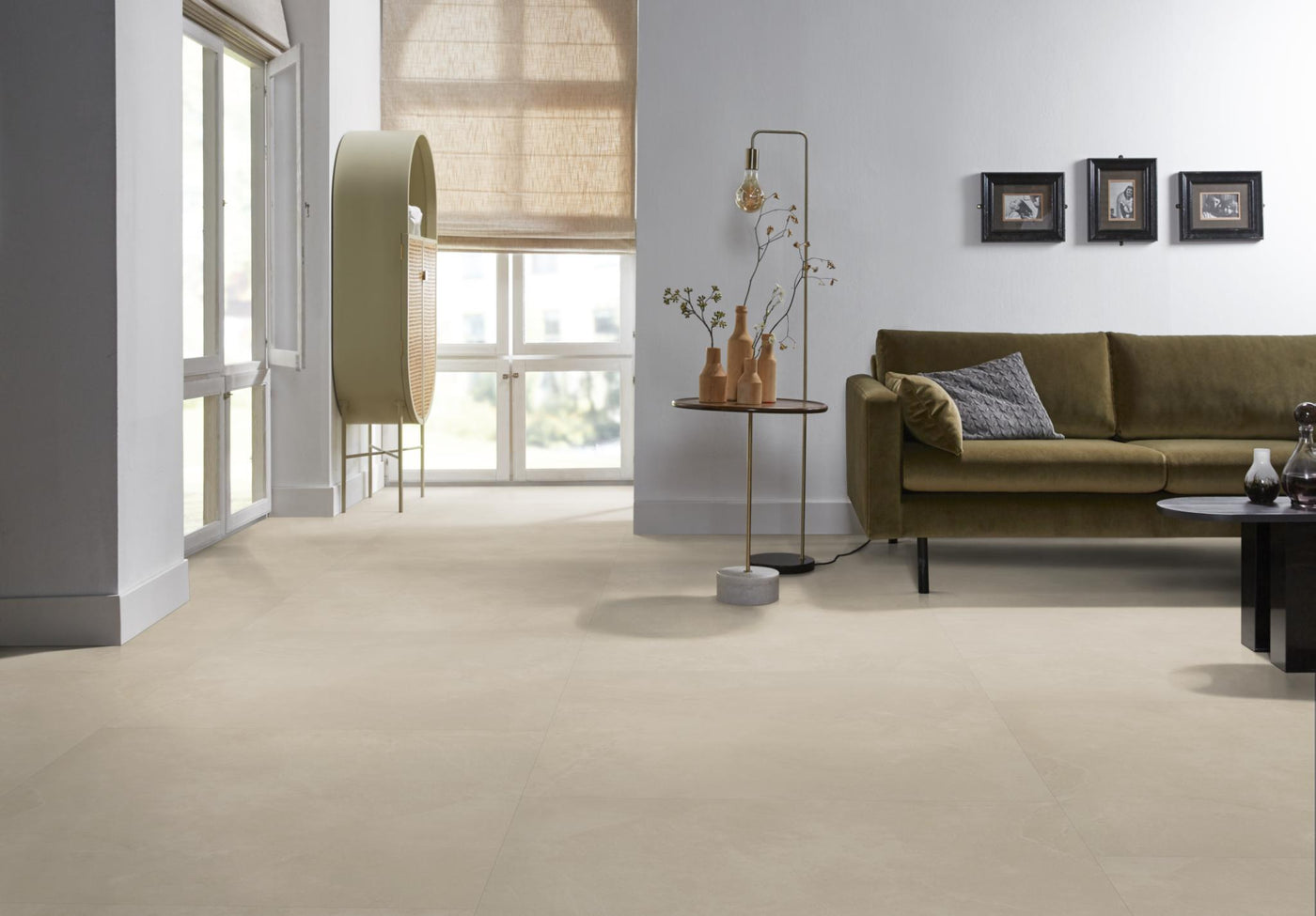 Ambiant Noveno XL Beige | Tegel 90 x 90 Plak PVC dryback