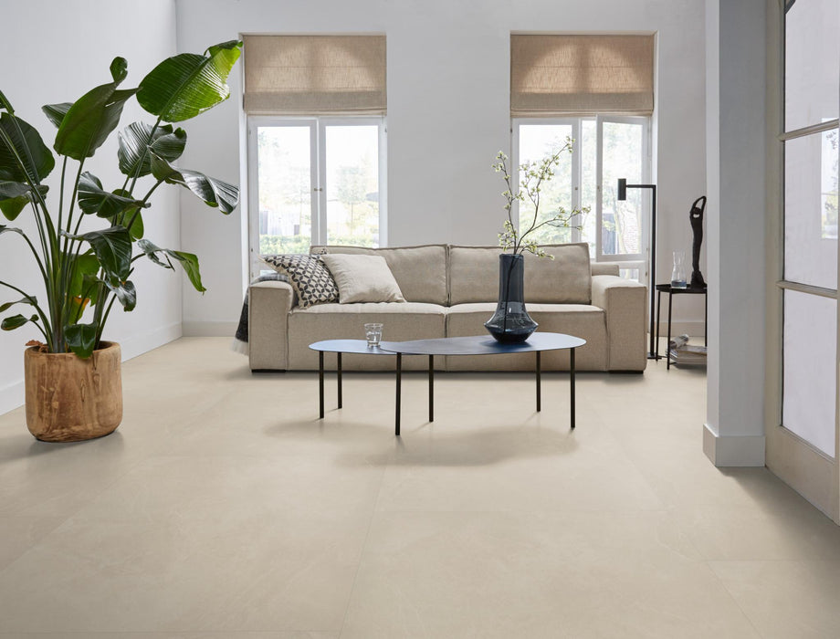Ambiant Noveno XL Beige | Tegel 90 x 90 Plak PVC dryback