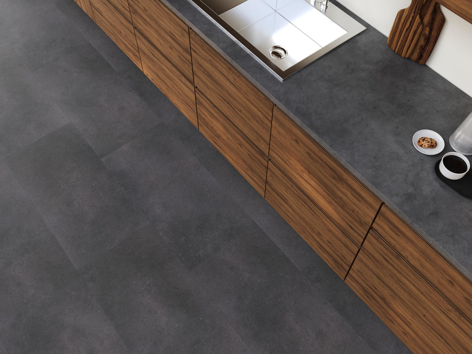 FloorLife Southwark Anthracite - Tegel 45 x 90 Plak PVC Dryback