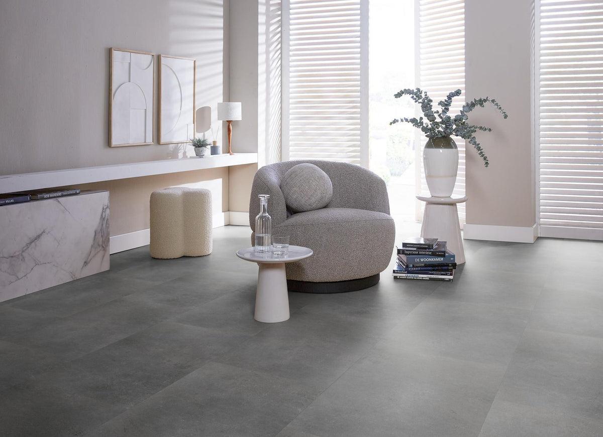Ambiant Sarino Dark grey | Tegel 45 x 90 Plak PVC dryback