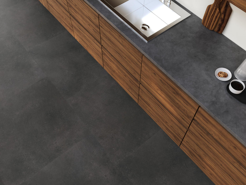 FloorLife Southwark XL Anthracite - Tegel 90 x 90 Plak PVC Dryback
