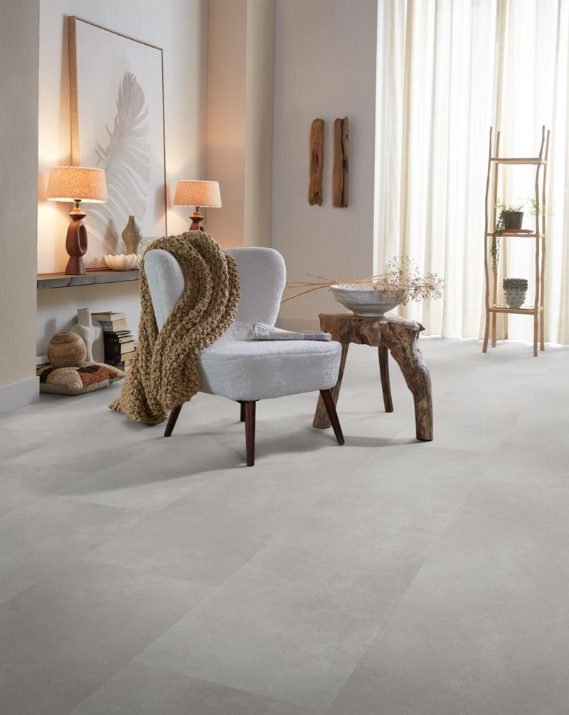 Staal van Ambiant Sarino XL Grey | Tegel 90 x 90 Plak PVC dryback