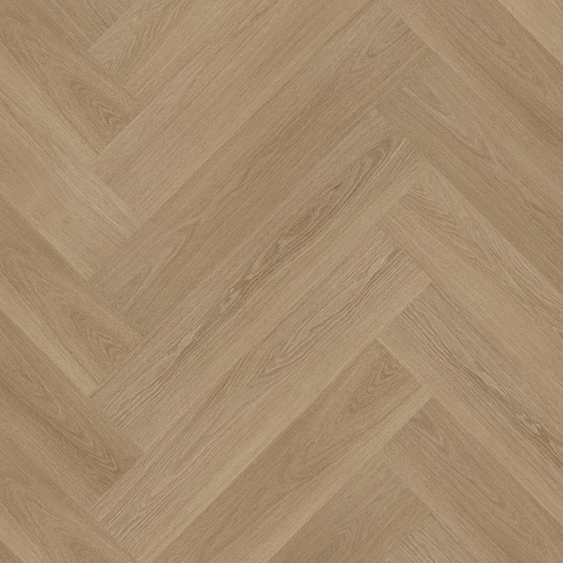 Staal van Ambiant Spigato Soleno Warm oak - Visgraat Click PVC