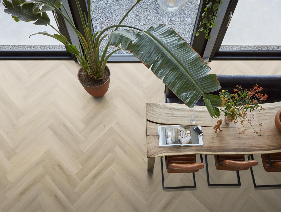 FloorLife YUP XL Mayfair Warm oak - Visgraat Plak PVC