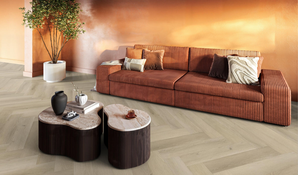 FloorLife YUP XL Mayfair Warm oak - Visgraat Plak PVC