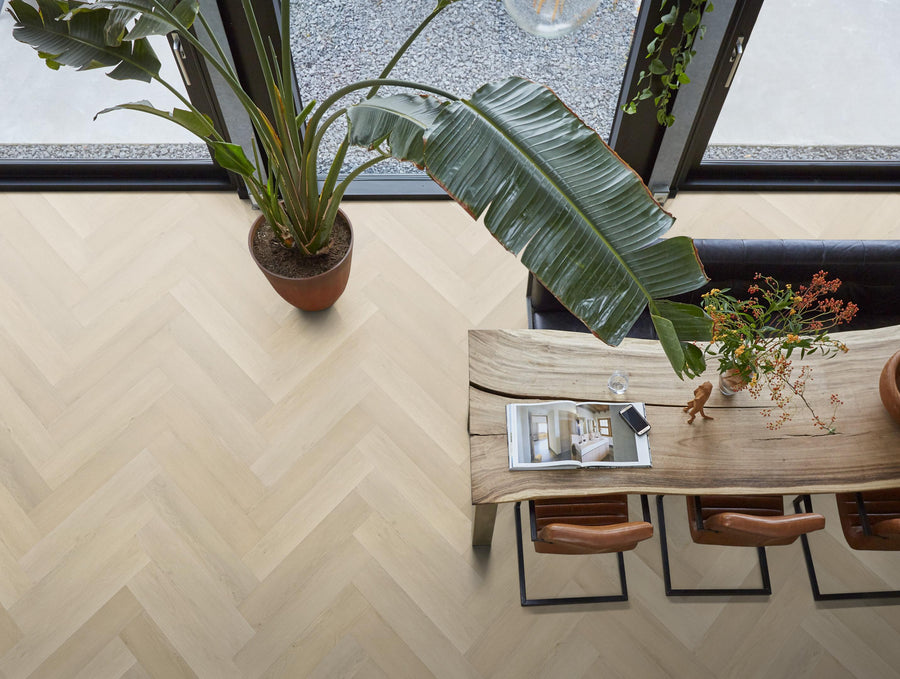 FloorLife YUP XL Mayfair Beige - Visgraat Click PVC