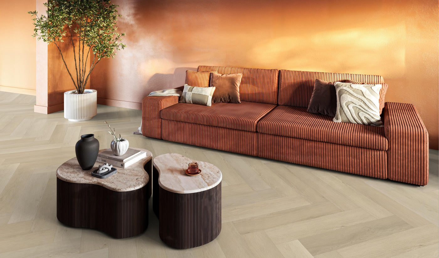 FloorLife YUP XL Mayfair Beige - Visgraat Click PVC