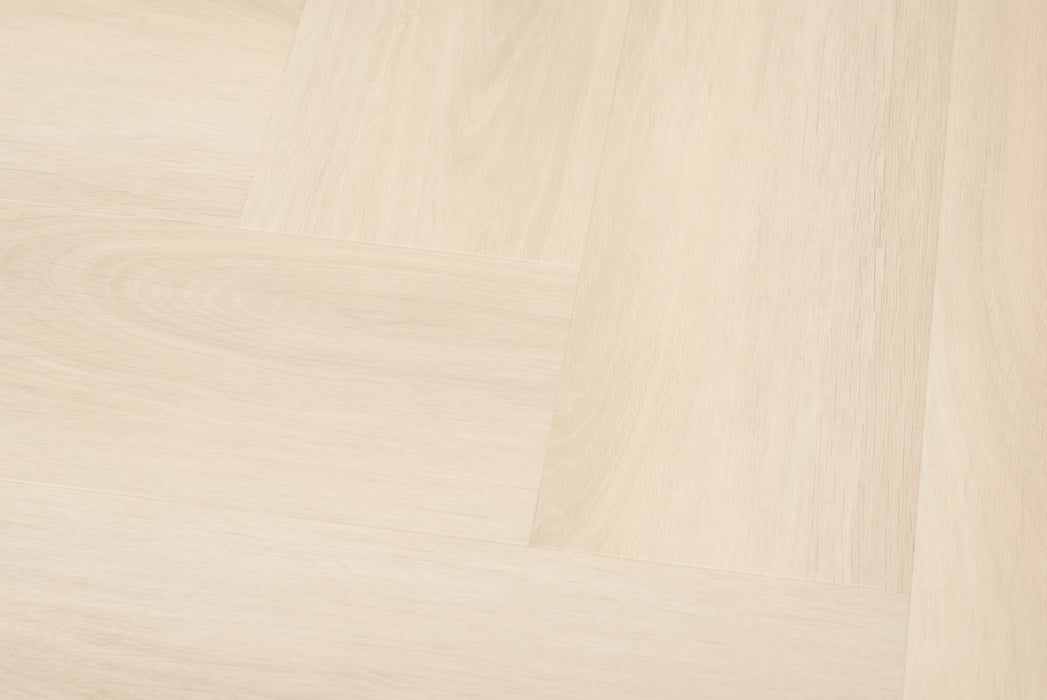 Vloerfoto Floer Balein Beige - Walvisgraat Dryback Plak PVC