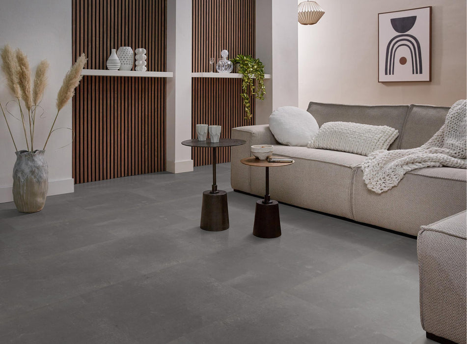 Ambiant Piero Dark grey | Tegel 60 x 60 Plak PVC dryback