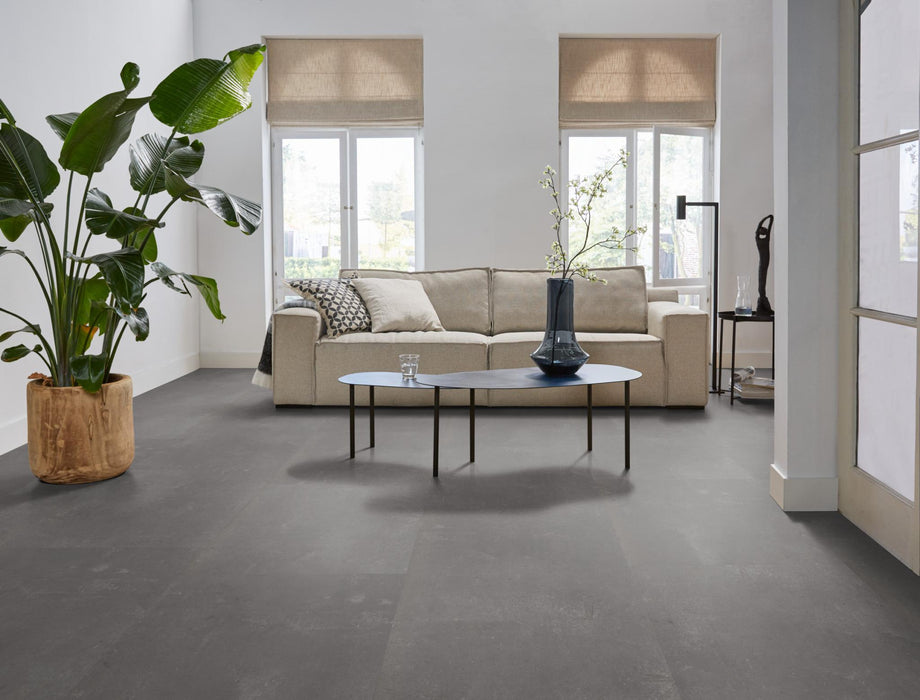 Ambiant Piero Dark grey | Tegel 60 x 60 Plak PVC dryback