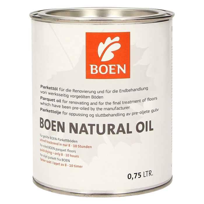 BOEN Natural Oil Parketolie Transparant 0,75 Liter