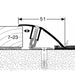 Overgangsprofiel 7 tot 23mm vloerdikte | Zilver | 100cm