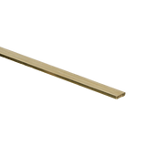 PVC Vloerbies MESSING Ongepolijst | 300cm lengte