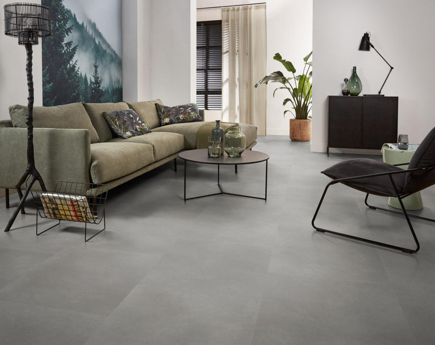 Ambiant Baroso XL Light grey | Tegel 80 x 40 Klik PVC