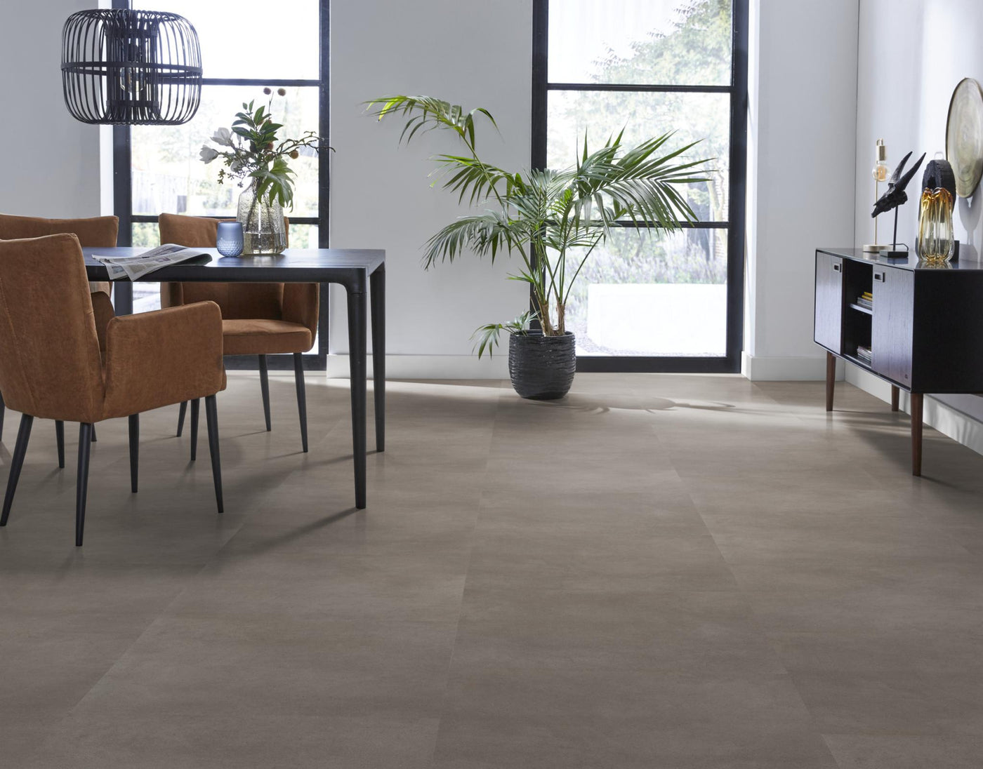 Ambiant Baroso Taupe | Tegel 60 x 60 Klik PVC