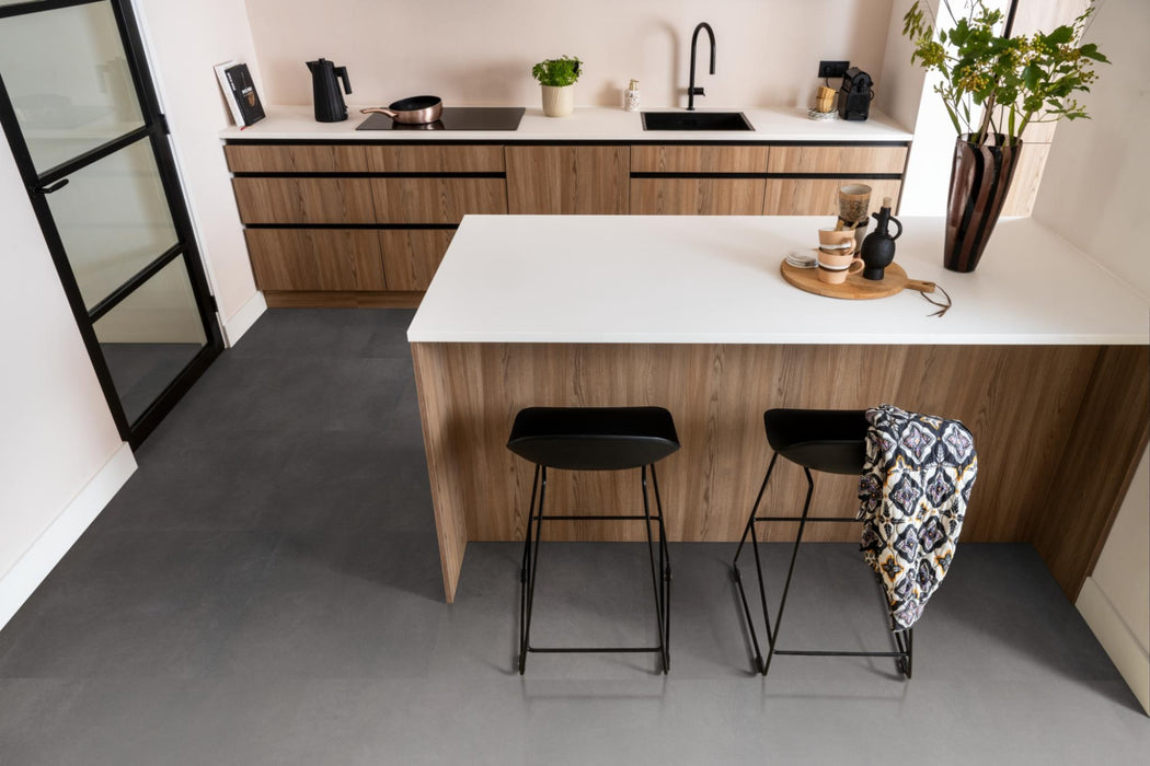 Ambiant Baroso Anthracite | Tegel 60 x 60 Plak PVC dryback