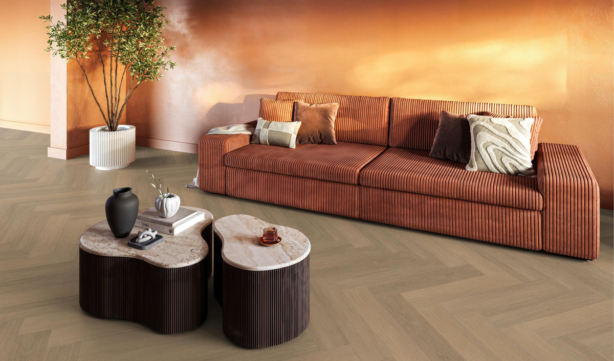 FloorLife YUP Sutton Warm natural - Visgraat Click PVC