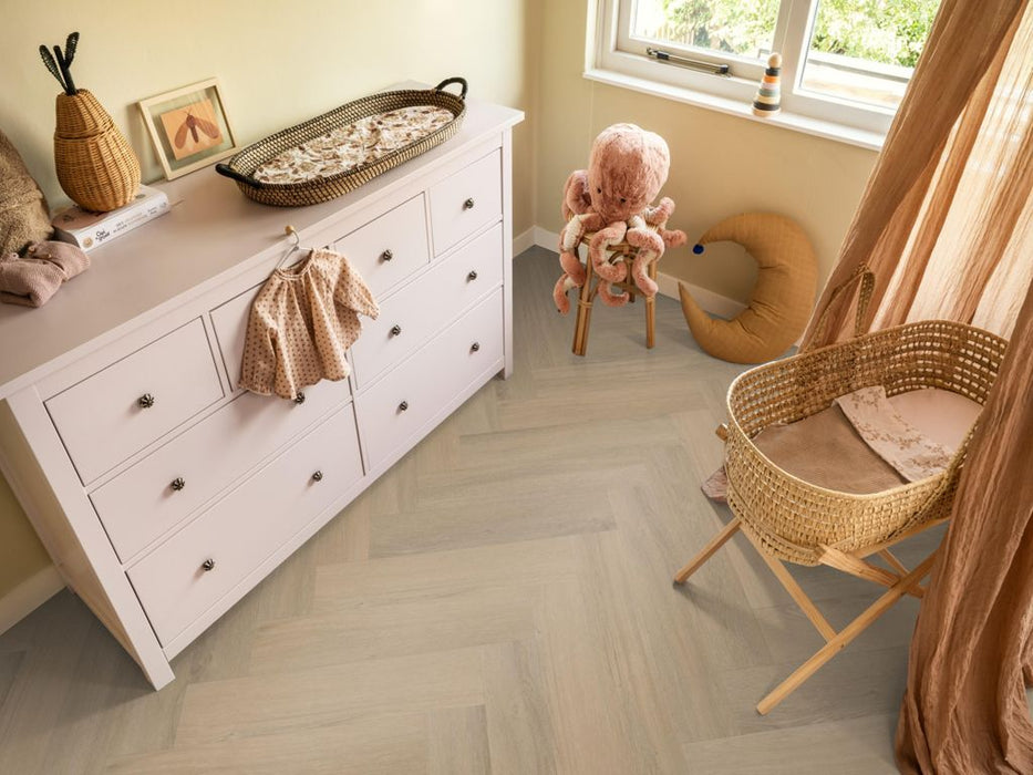 Ambiant Spigato Viranto Warm beige - Visgraat Click PVC