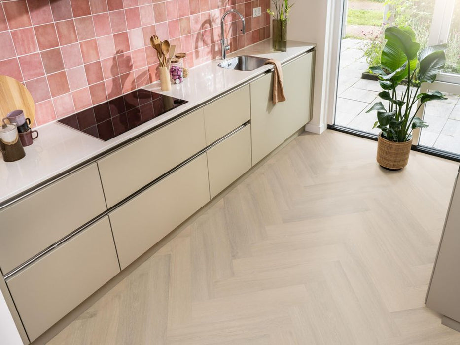 Ambiant Spigato Viranto Warm beige - Visgraat Click PVC