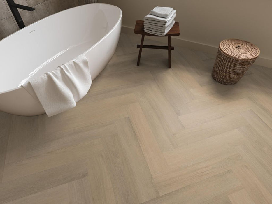 Ambiant Spigato Viranto Warm beige - Visgraat Click PVC