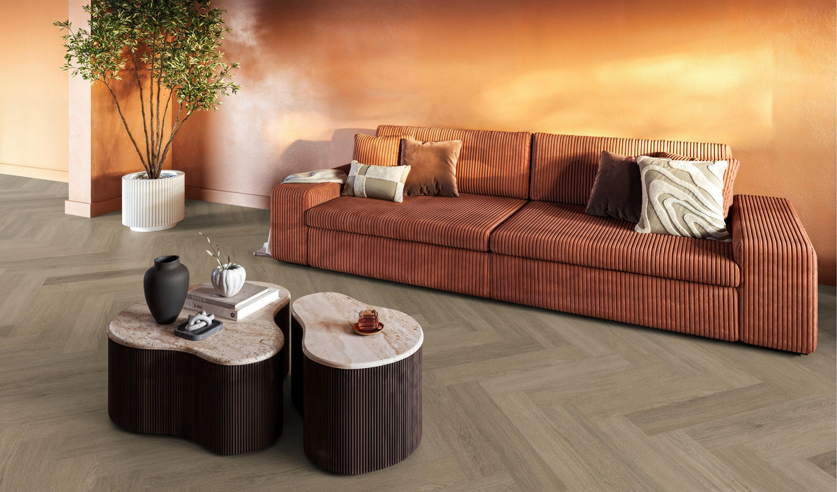 FloorLife YUP Sutton Smoky - Visgraat Click PVC
