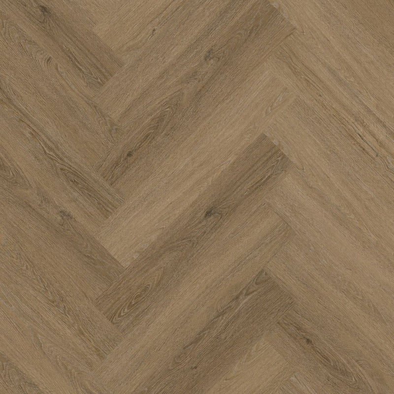 Staal van Ambiant Spigato Viranto Light brown - Visgraat Click PVC