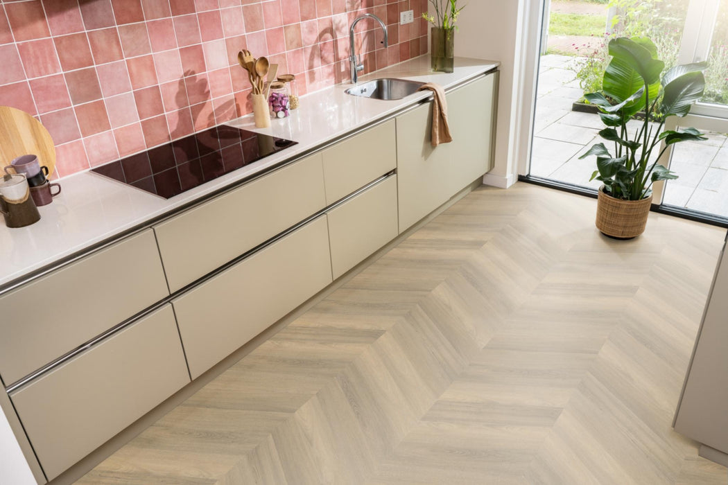 Ambiant Spigato Avanto Natural | Hongaarse punt | Plak PVC