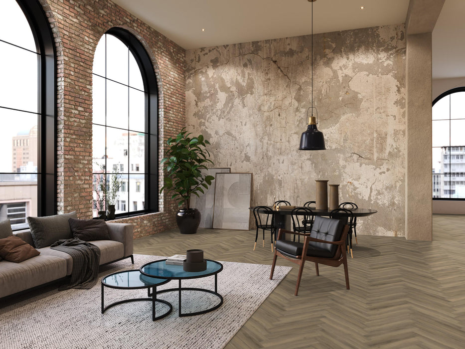 FloorLife YUP Paddington Light brown - Visgraat Plak PVC