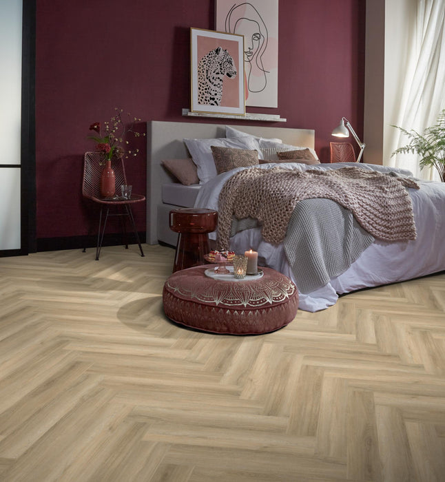 Ambiant Spigato Avanto Beige | Visgraat Lijm PVC