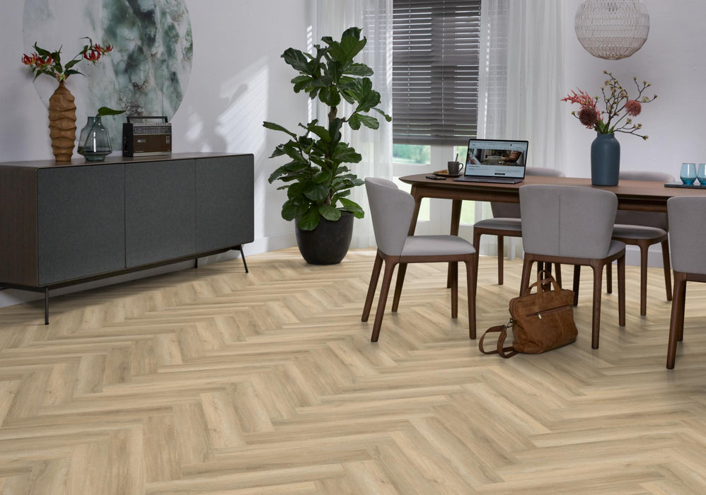 Ambiant Spigato Avanto Beige | Visgraat Lijm PVC