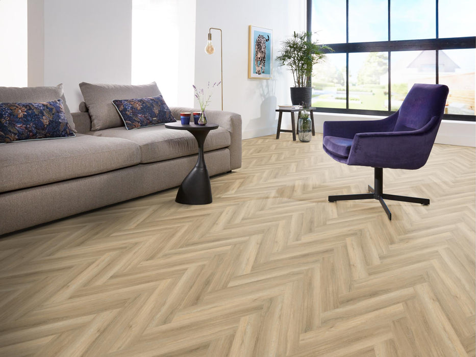 Ambiant Spigato Avanto Beige | Visgraat Lijm PVC