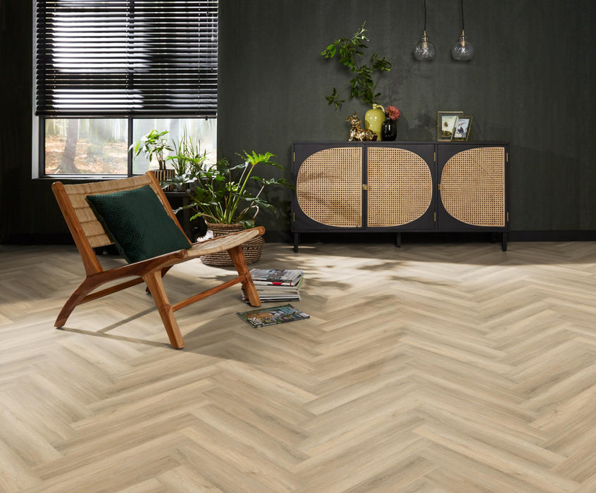 Ambiant Spigato Avanto Beige | Visgraat Lijm PVC