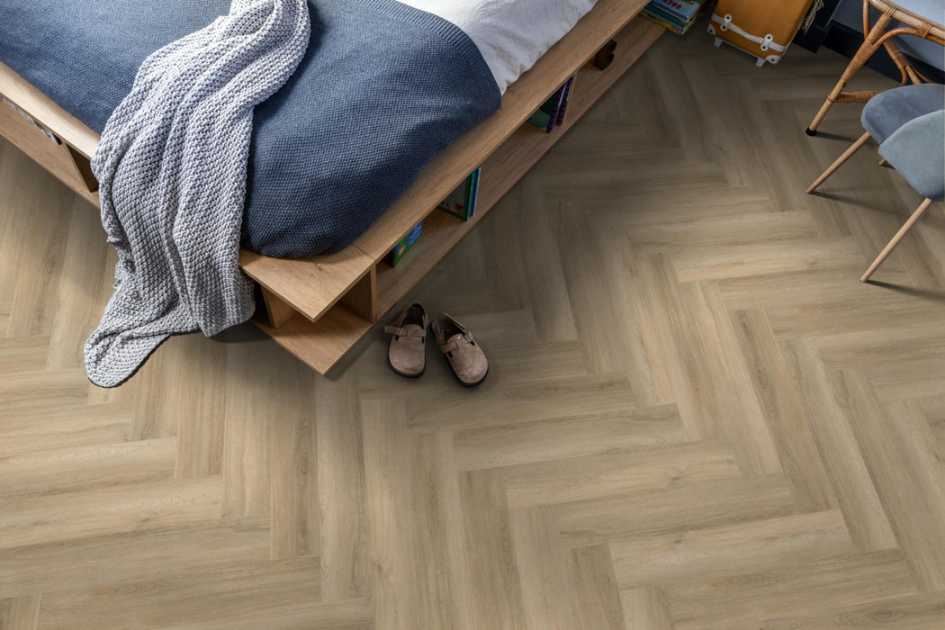 Ambiant Spigato Avanto Beige | Visgraat Lijm PVC