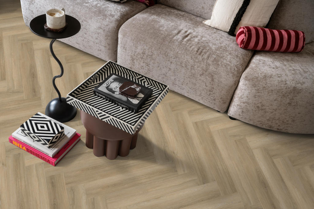 Ambiant Spigato Avanto Beige | Visgraat Lijm PVC