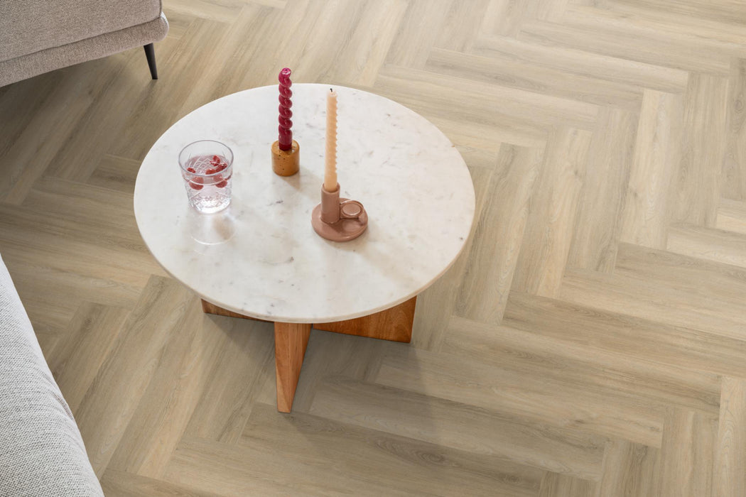 Ambiant Spigato Avanto Beige | Visgraat Lijm PVC