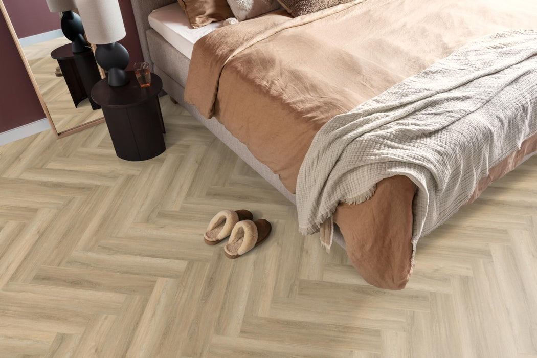 Ambiant Spigato Avanto Beige | Visgraat Lijm PVC