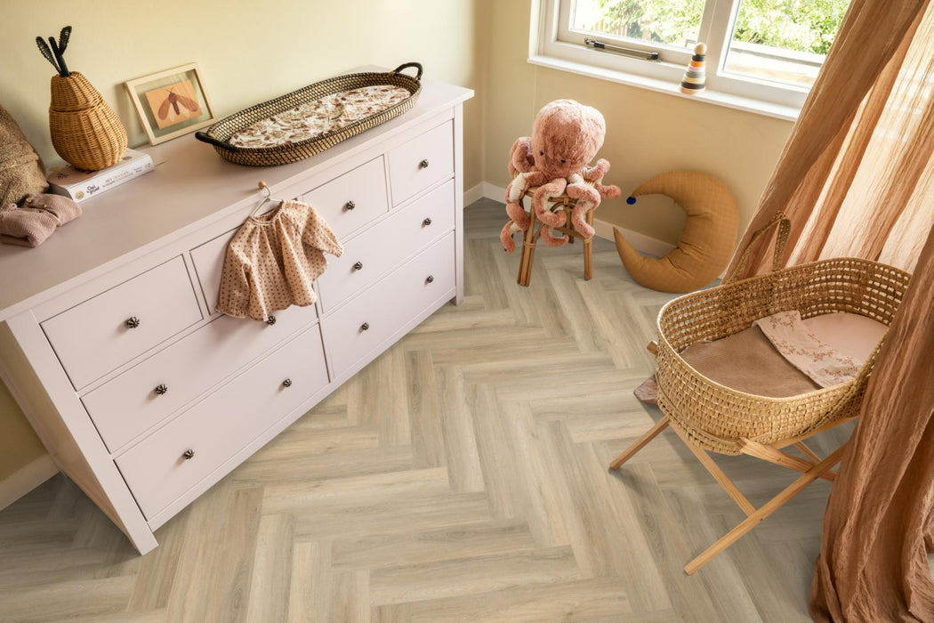 Ambiant Spigato Avanto Beige | Visgraat Lijm PVC