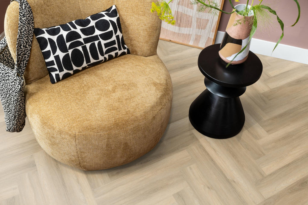 Ambiant Spigato Avanto Beige | Visgraat Lijm PVC