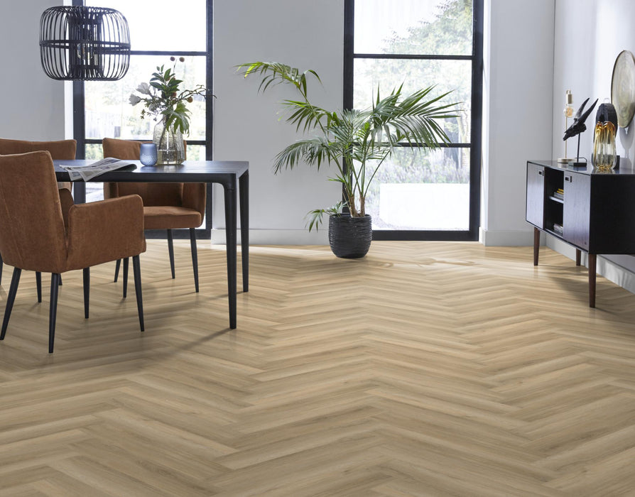 Ambiant Spigato Avanto Beige | Visgraat Lijm PVC